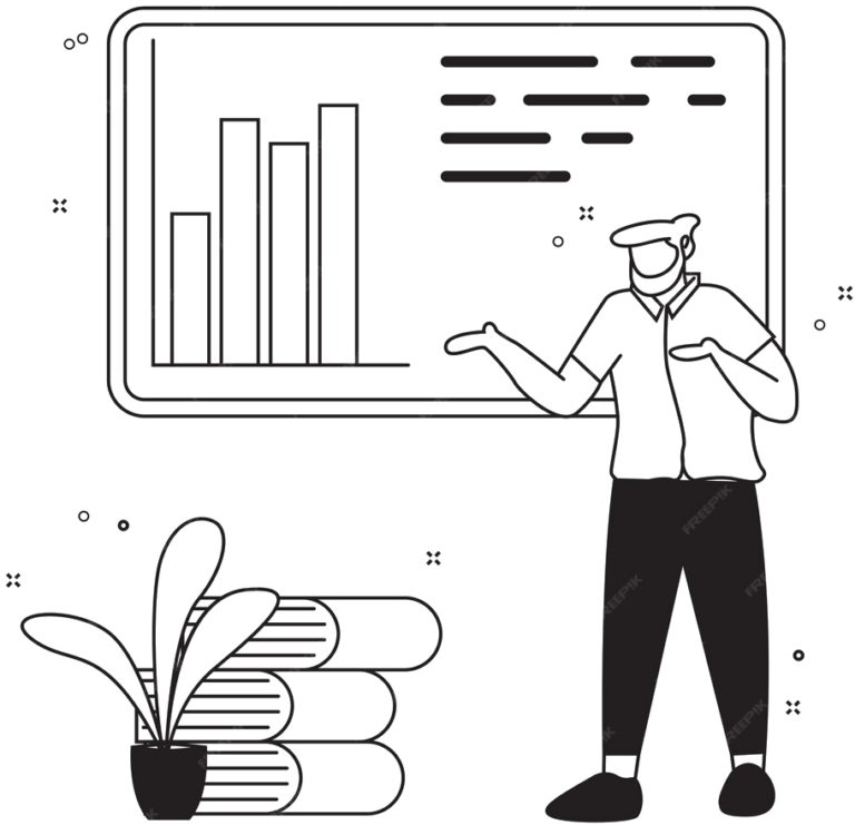 FAQ presenting illustration